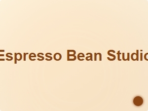 Espresso-Inspired Coffee Shop Logo with Bean Accents