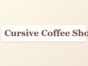 Elegant Cursive Font for Café Branding Success