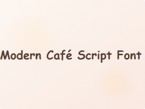 Elegant Modern Café Script with Flowing Lines for Boutique Branding