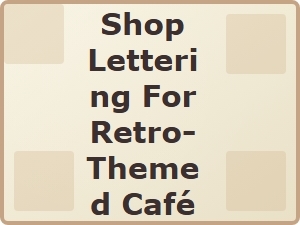 Retro Coffee Shop Lettering for Authentic Café Identity